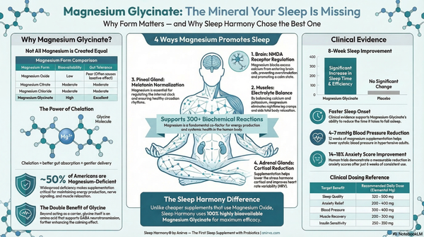 Magnesium Glycinate — The Missing Mineral Behind Why Most Sleep Aids Stop Working