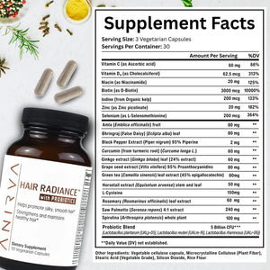 Anirva Hair Radiance Supplement Facts