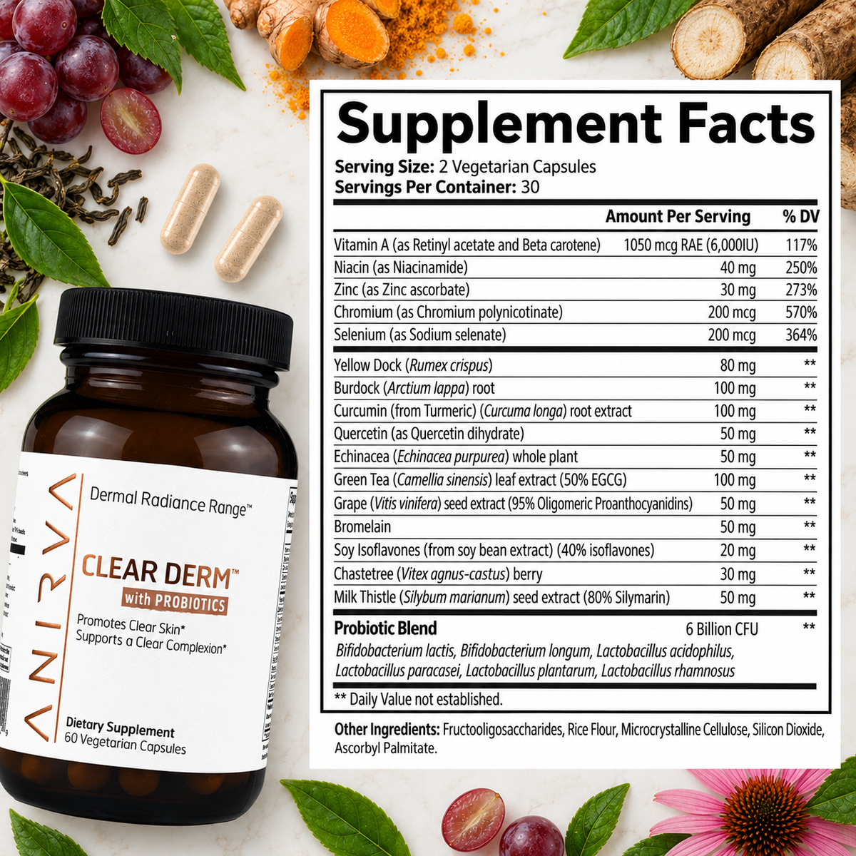 ClearDerm Supplement Facts