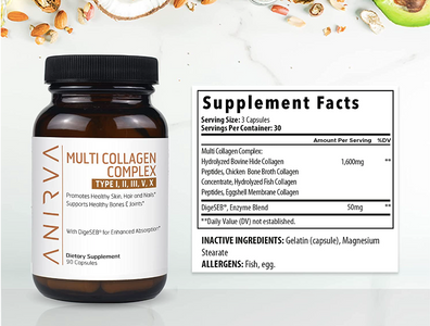Buy Multi Collagen Complex for Healthy Skin, Hair, & Nails