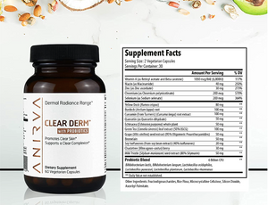 Buy Clear Derm with Probiotics for Acne, Clear Skin, Wrinkles